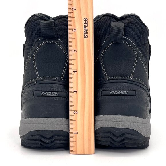 Khombu Mason Hybrid Winter Boot Mens Size 8M With Warm Cushioned Footbed Black - Picture 7 of 16
